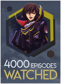 4000 Episodes Watched